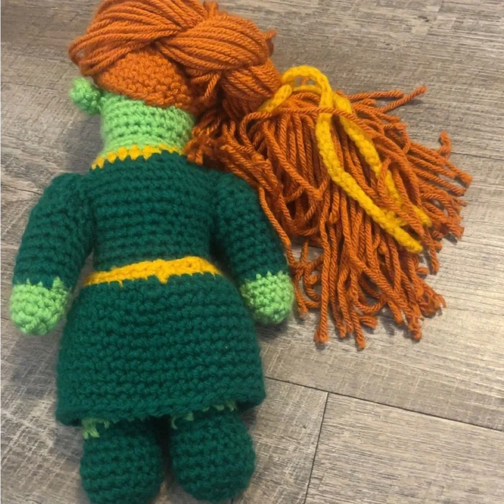 Handmade Crochet Princess Fiona Doll - Picture 2 of 2